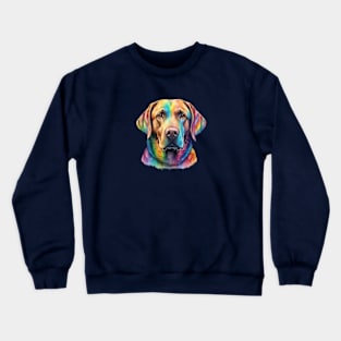 Rainbow Labrador Retriever Crewneck Sweatshirt